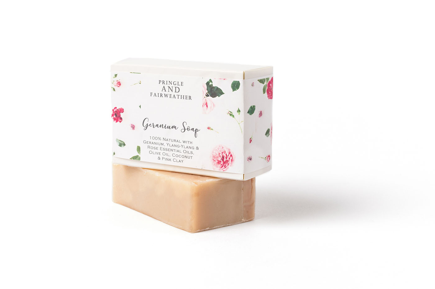 Olive Oil Soap with Geranium, Ylang Ylang & Rose - Image 3